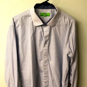 Mens blue patterned Bristol and bull XL short